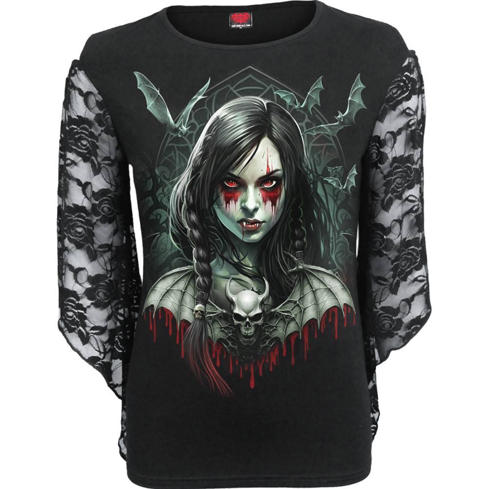 Spiral - Hallow'S Eve Longsleeve top - Zwart